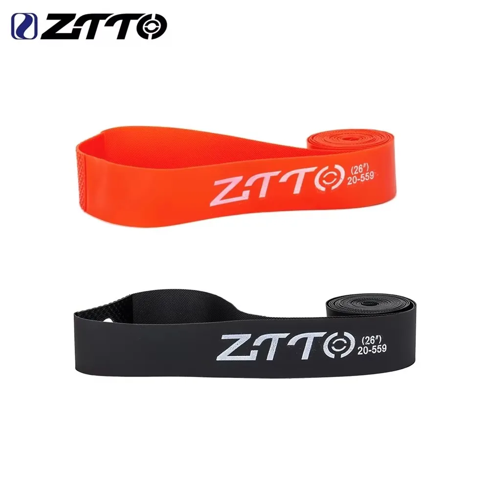 Fitas de PVC para aros de bicicleta ZTTO, 1 par, para bicicletas de montanha (MTB) e estrada, tamanhos 20, 24, 26, 27.5, 29 polegadas, 650B, 700c, peças para bicicletas dobráveis.