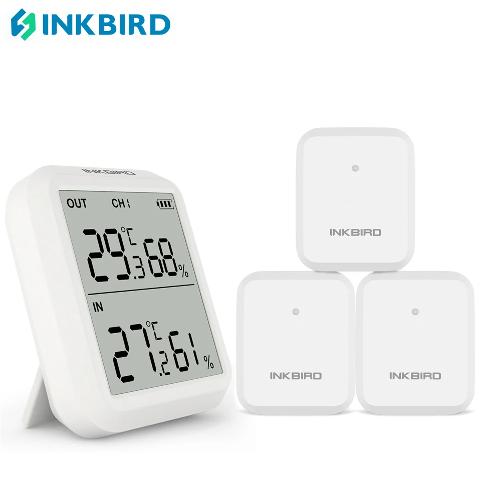 

INKBIRD ITH-20R Digital Hygrometer Indoor Thermometer Humidity Gauge Accurate Temperature Display for Baby Room Courtyard Garage