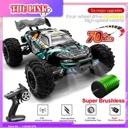 1:16 4WD RC Cars 70KM/H Brushless Motor RC Monster Truck 2.4g Remote Control Toys High Speed Off-road Vehicle Racing Hobby Gifts