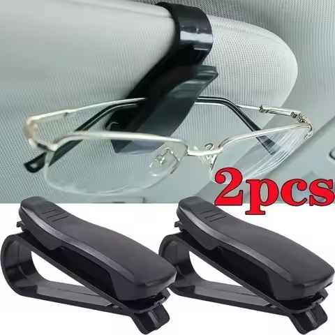 Universal Car Auto Sun Visor Glasses Box Sunglasses Clip Card Ticket Holder Fastener Pen Case Eyeglasses Clips Accessories