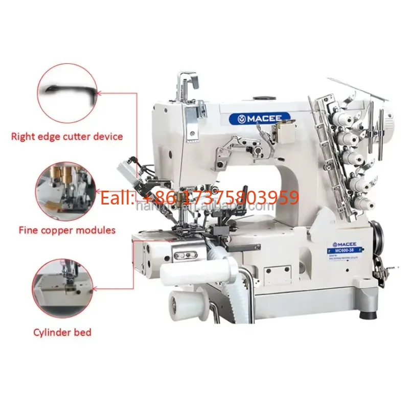 MC 600-38 RIHGT CUTTER CRLINDER-BED INTERLOCK SEWING MACHINE
