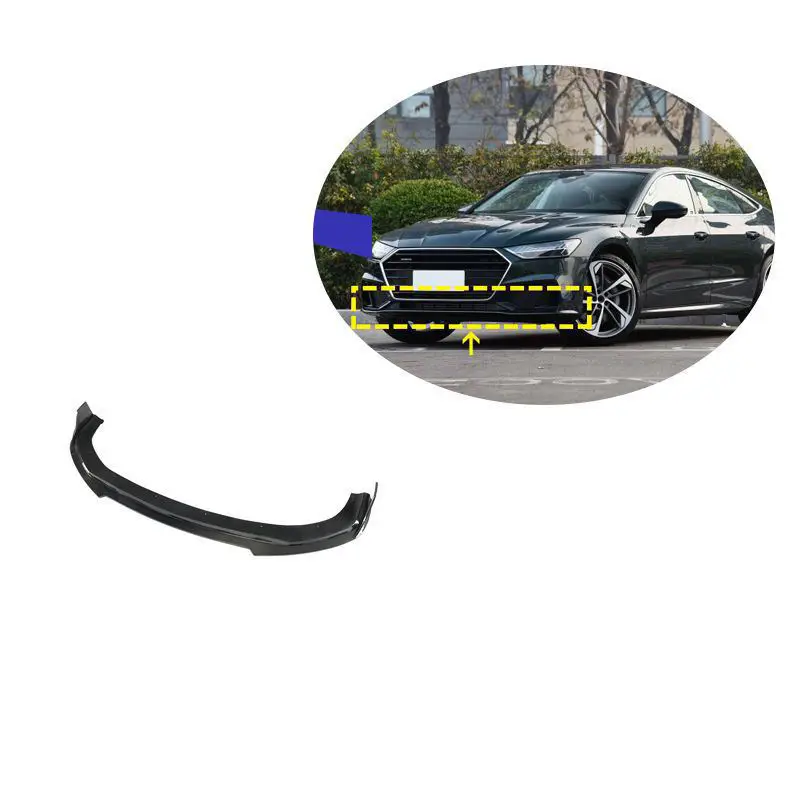 

A7 S-LINE S7 Carbon Fiber Fibre Front Bumper lip splitter Fit For Audi A7 S-LINE S7 2019-2023, 100% Tested Well