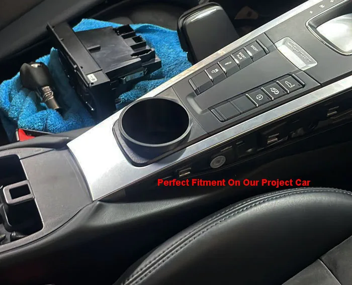 One Piece Car Center Console CupHolder Cup Holder Drink Holder Replacement For Porsche Cayman & Boxster 981 718 / 911 991