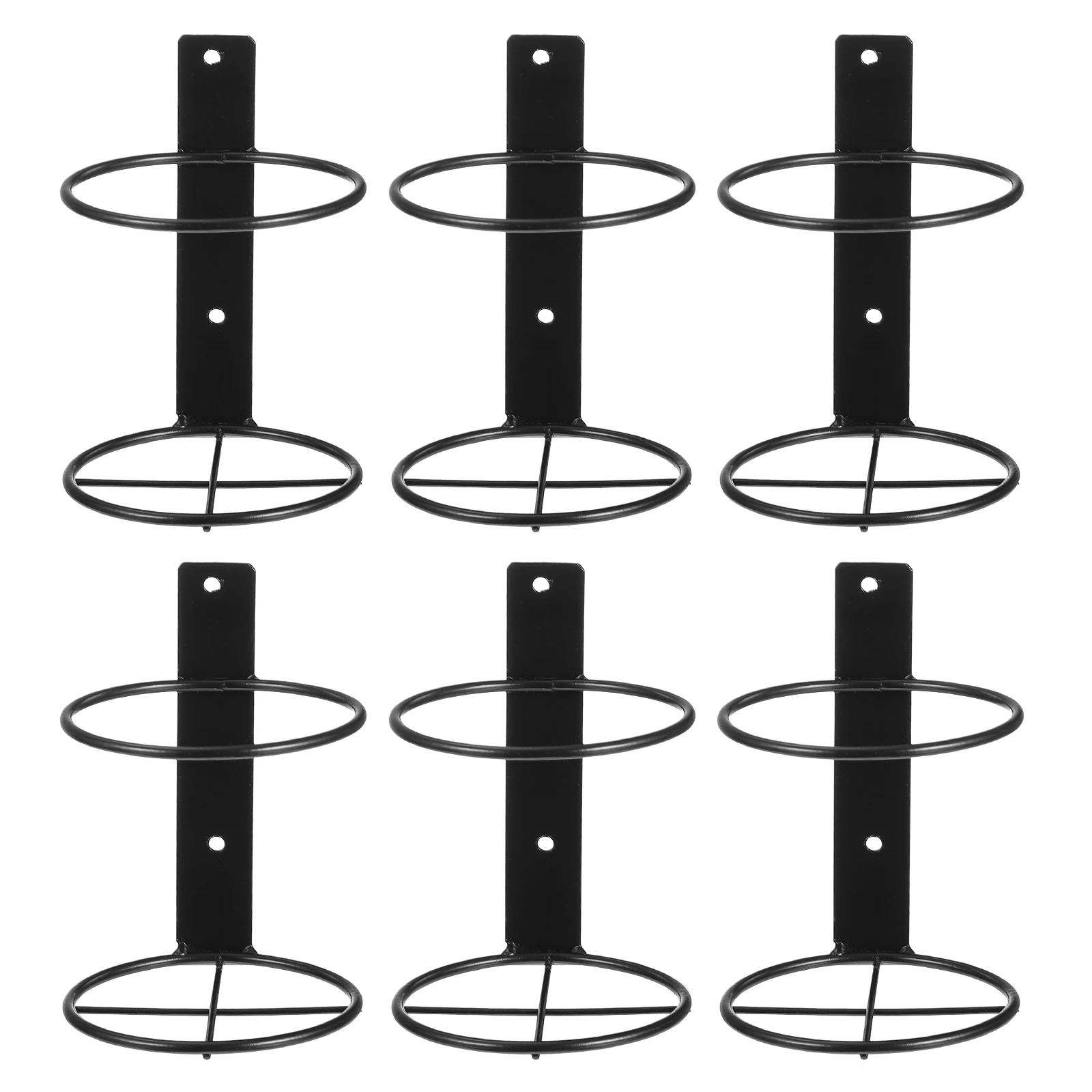 

6pcs Iron Rack Red Bottle Holder Wall Mount Display Shelf for Home Bar Restaurant Storage Rack Metal Liquor Stand