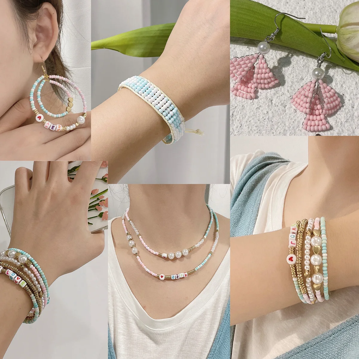 Frosted Matte Glasperlen 2/3/4mm - Bastelbedarf für DIY-Schmuckherstellung, Armbänder, Ohrringe und Halsketten-Dekoration – Detail 7