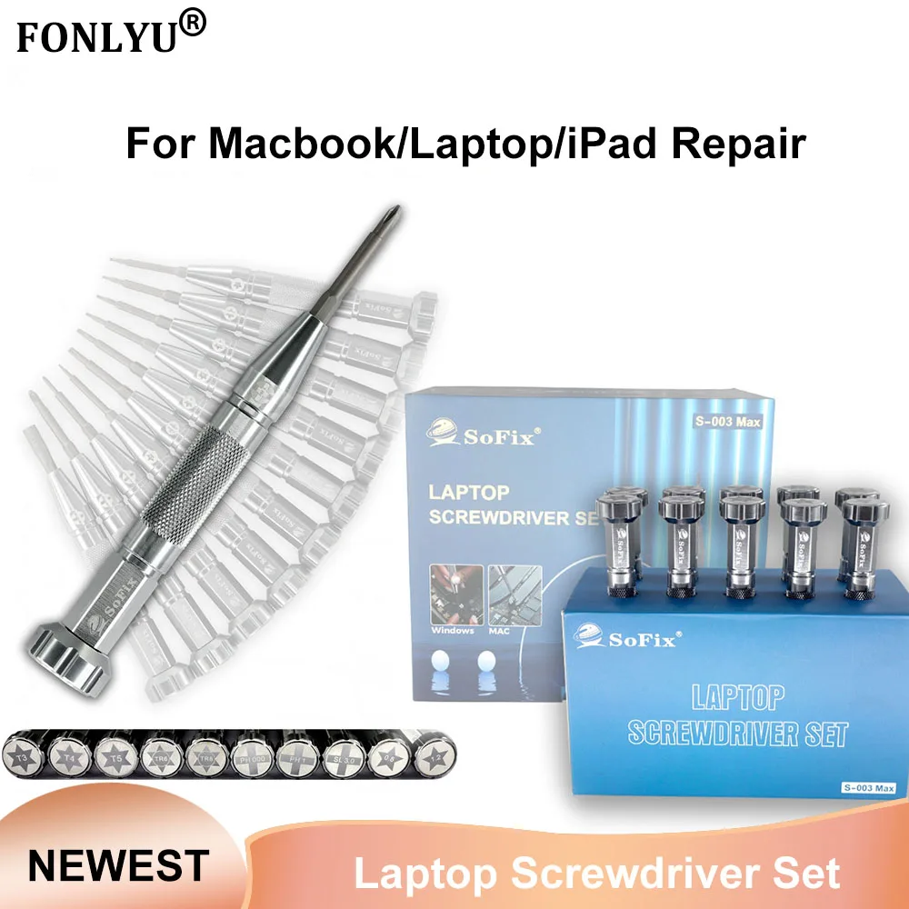 

S-003Max Screwdriver for Android phone Mac Microsoft computers Windows laptops Repair Tool