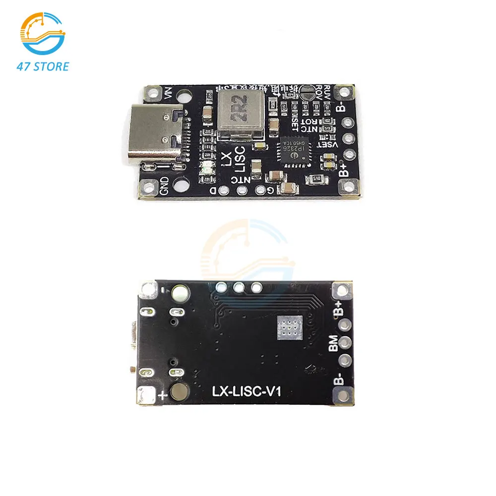 2S/3S BMS Lithium Battery Pack Charging Board Boost Quick Charge 3.7V Polymer/UAV Charging Module Step Up Module Type-C USB