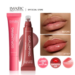 IMAGIC Goplumping Lip Balm Moisturizing New 6-Color Mirror-Like Glossy Lip Tint Soft & Smooth Fade Lip Wrinkles 10ML