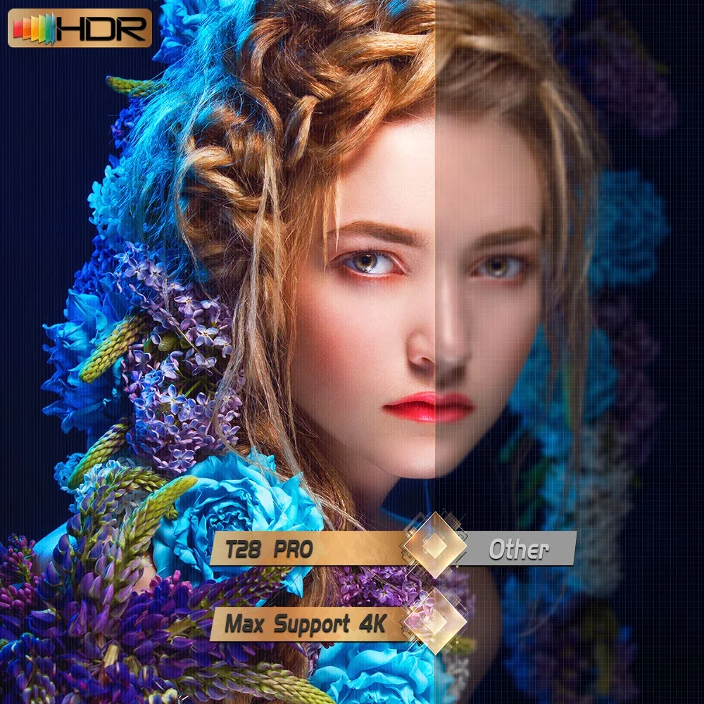 T28 Pro محمول صغير عالي الدقة 1080P 4K مسرح منزلي خارجي متعاطي المخدرات Led أندرويد ذكي واي فاي فيديو فيلم سينما Lcd العارض #5