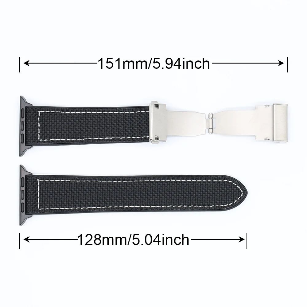 Cinturino in Silicone per Apple Watch Ultra Band 49mm 44mm 45mm 42 46mm 41mm 40mm bracciale ibrido intrecciato serie iWatch 10 9 8 7