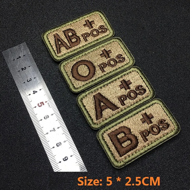 Blood type armband, badge, embroidery, A type, B type, O type, AB type, POS hole patch, clothing, backpack, hats,diy