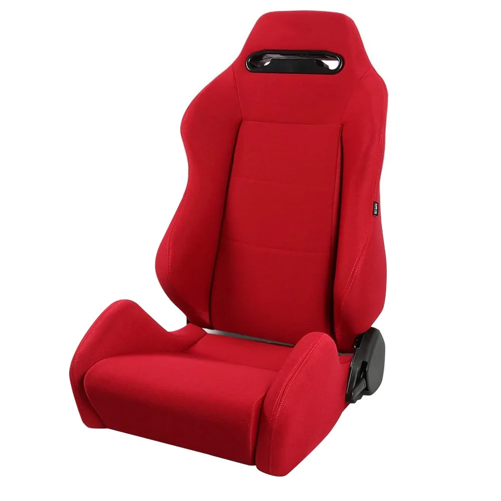 

Universal 1-Pack Adjustable Racing Style Seat Cover Set - Right Left Racing Sport Bucket Racing Seat Adjustable Reclining Sport