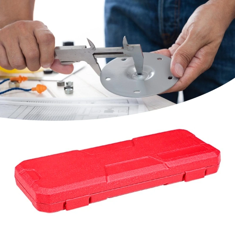 Scatola portaoggetti in plastica resistente per porta calibro a corsoio e custodia per calibri per professionisti e appassionati di fai da te