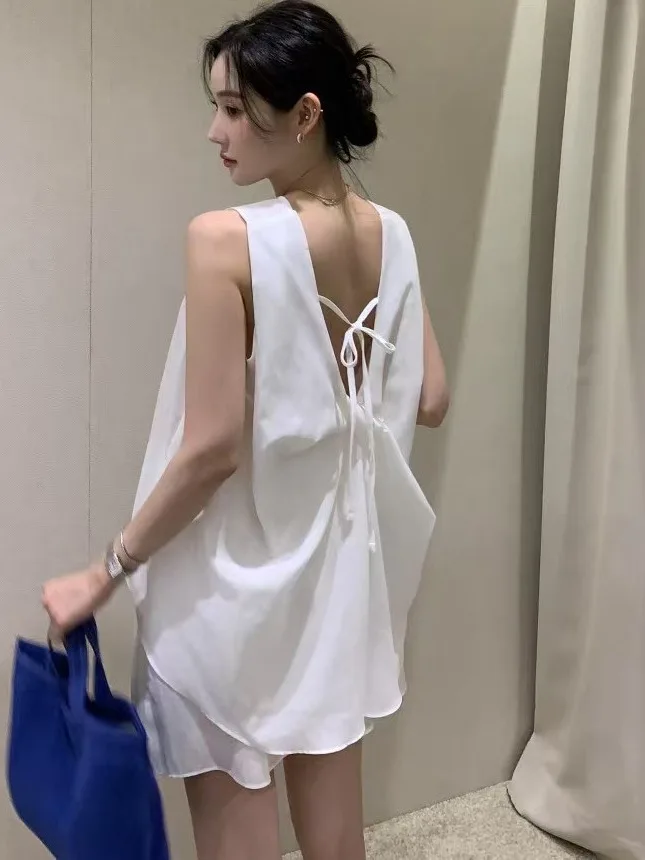 

Летний новый дизайн, комплект широких брюк с высокой талией, женский жилет с завязкой на талии, повседневная одежда Faion Sensation