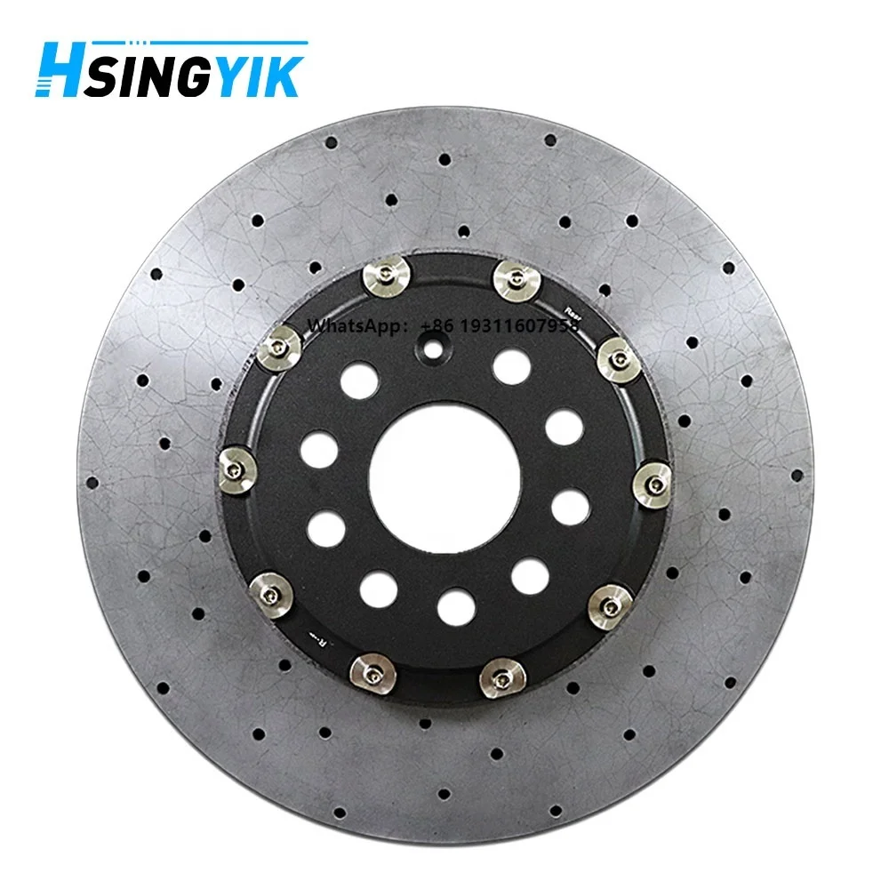 HSINGYIK Rear Carbon Ceramic Brake Disc for  Model X Plaid OE 1027632-00-B 365x28MM