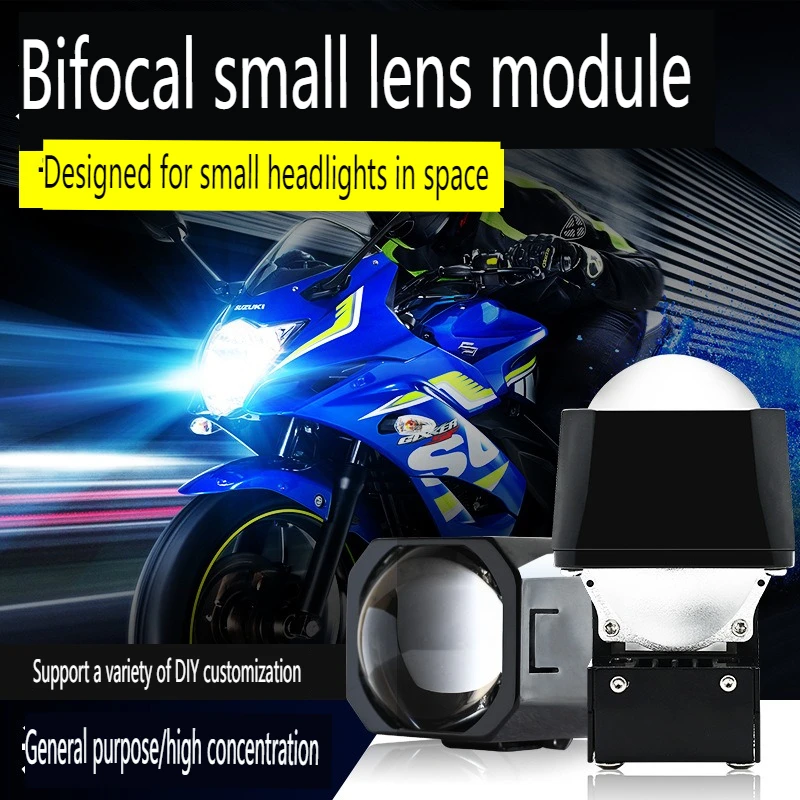 

High Power 1.5 inch Bi LED Projector Lens 12V 40W 6000K 13500Lm Car Headlight Retrofit Kit