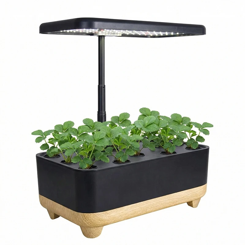 Smart Mini Indoor Hydroponic System With LED Aeroponic Planters Environment Friendly Easy Operate