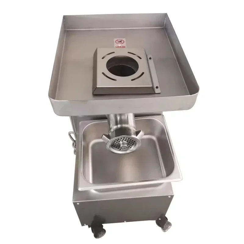 مفرمة اللحم التجارية الكهربائية المصنوعة من الفولاذ المقاوم للصدأ عالية الطاقة مفرمة اللحم المفروم ماكينة حشو السجق الأوتوماتيكية #3