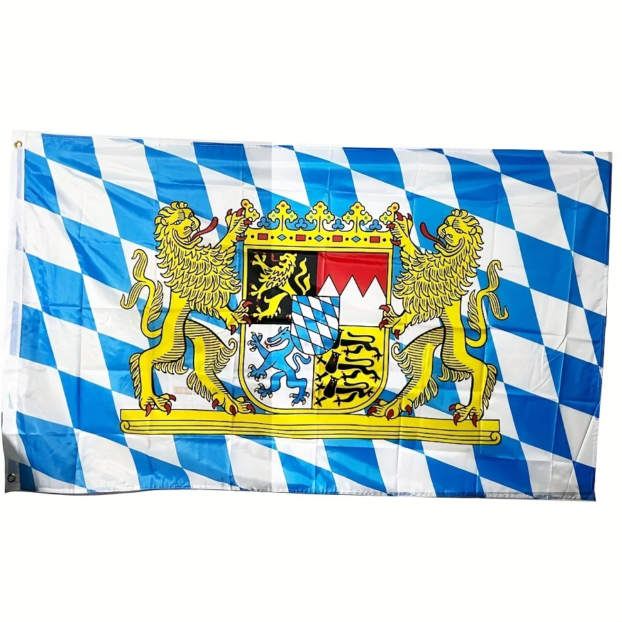 Bavaria Flag 90x150cm 3X5Ft Hanging Polyester Bengal BD National Flags Polyester with Brass Grommets Flag Banner