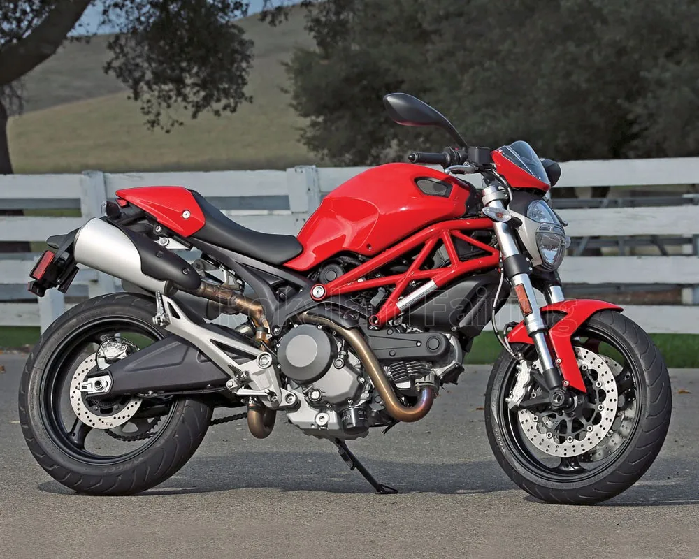For Ducati 696 795 796 M1100 2009 2010 2011 2012 2013 1100 1100S Red Black Motorcycle Fairings (Injection Molding)