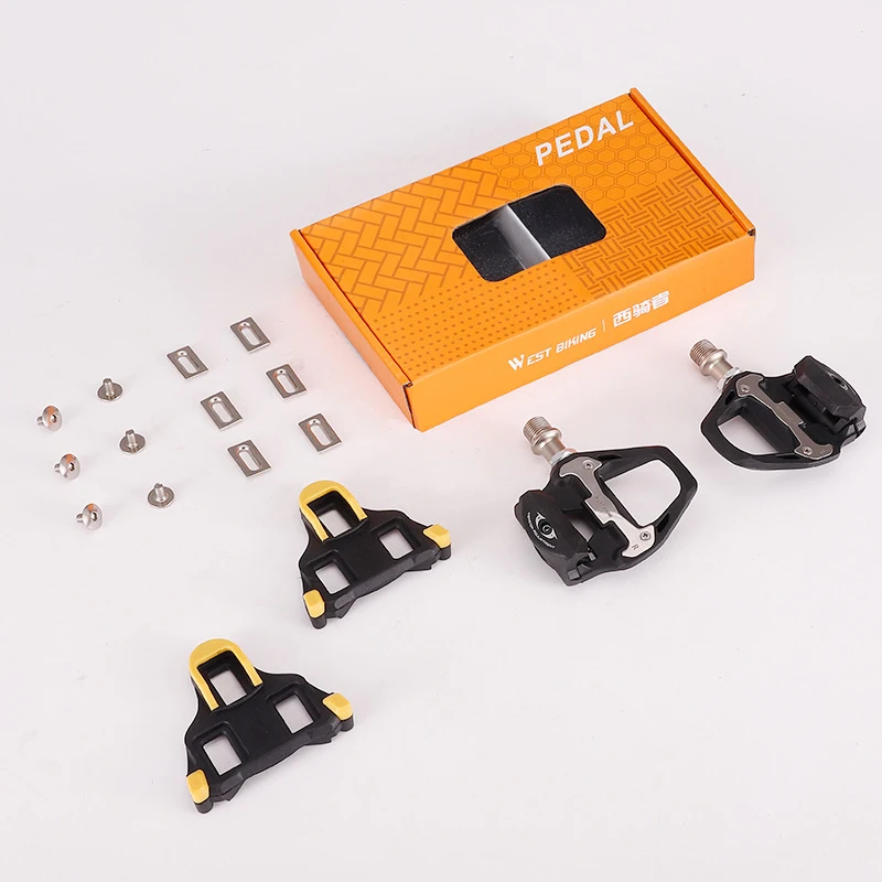 

Road Bike Clipless Pedals SPD Compatible Self-Locking Pedals with Cleats