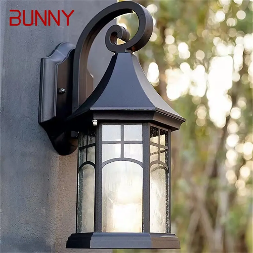 

BUNNY Outdoor Light LED Sconces Wall Lamps Classical Waterproof for Retro Home Balcony Decoration