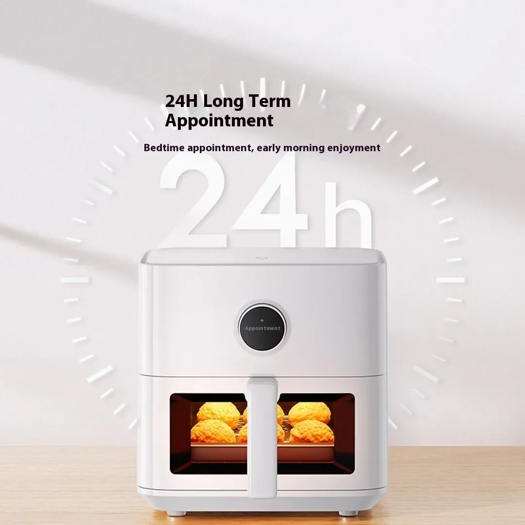 Classic 5.5L Smart Air Fryer Visual Electric Oven Digital Control Multifunctional Household Oil-Free Fryer Kitchen Appliance