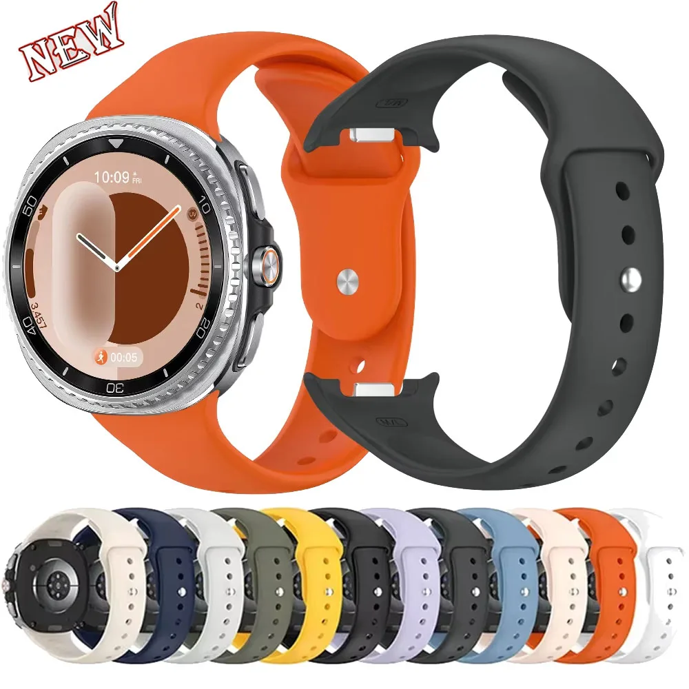 No Gap Silicone Strap For Samsung Galaxy Watch 8-9 40mm 44mm Sport Bracelet Wristband For Galaxy Watch 8 Classic 46mm Watchband