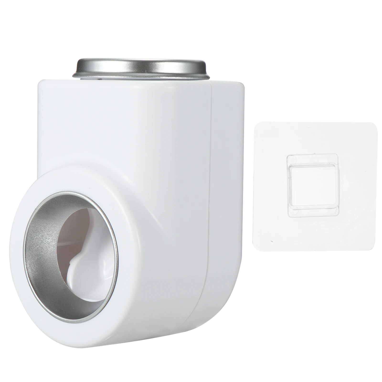 

Toothpaste Holder Wall mounted Rack Automatic White Silica Gel Childproof ABS Non slip Easy Installation Bathroom