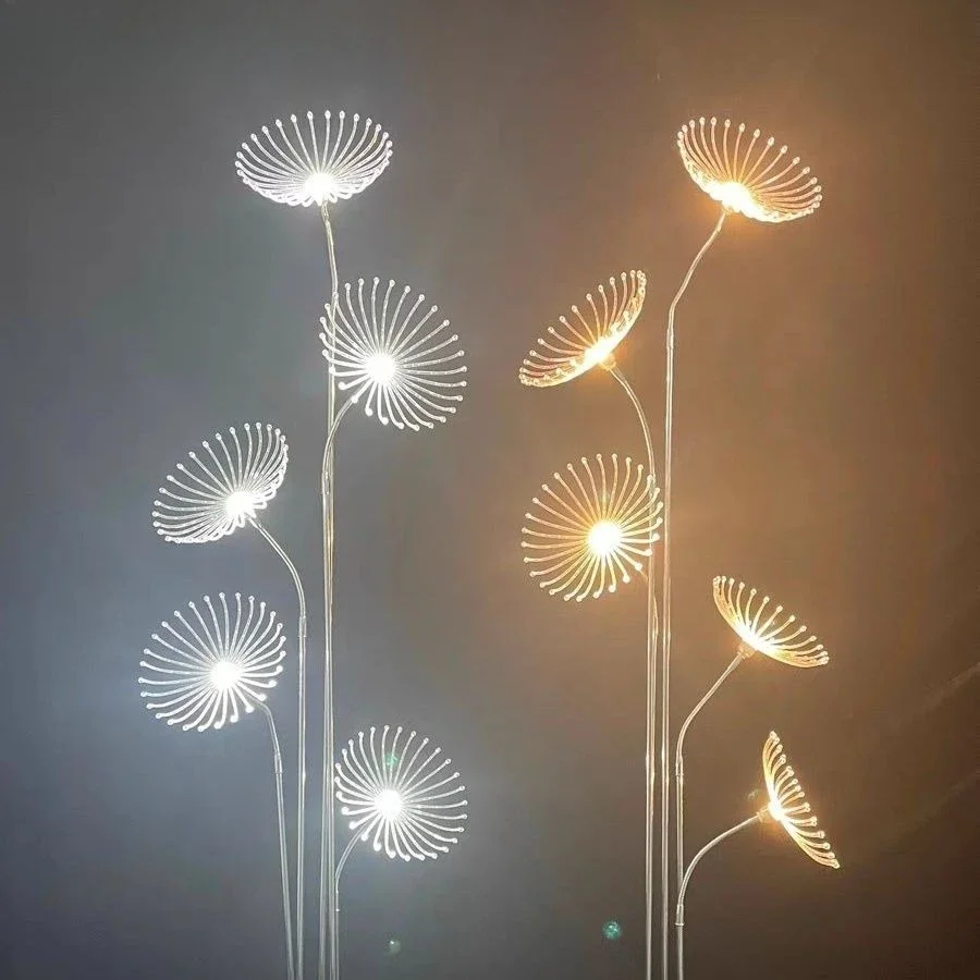 Wedding Art Props Sunflower Glowing Roadlight Floor Light Iron Birthday Atmosphere Light