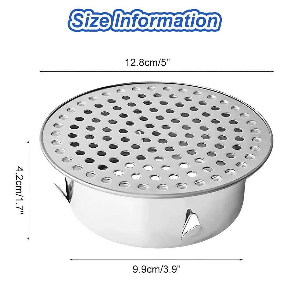Outdoor Drainage Pipe Cover, Garage Floor Drain Cover, Suitable for Courtyard Pipes, Rooftop Balconies, Prevents Mice from Enter