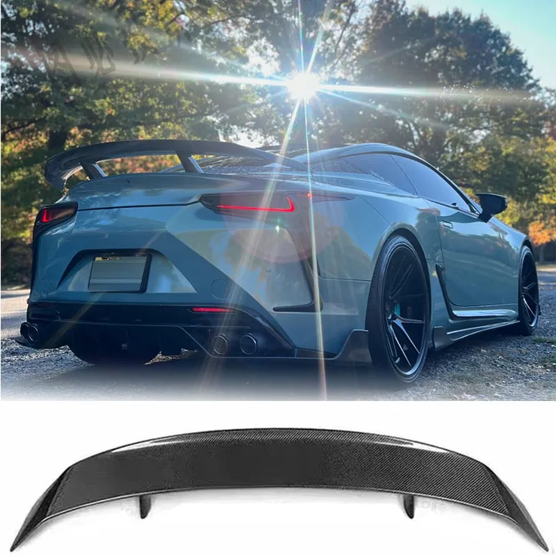 

Suitable for Lexus LC500 LC500 LC500H VRS V-LC 2017-2024 rear trunk spoiler rear wing PK style 140cm high-quality carbon fiber