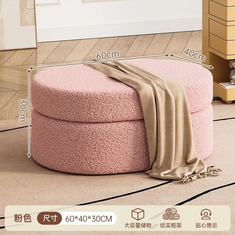 

Storage shoes changing stool bench living room coffee table sofa stool clamshell storage Household Bedroom dresser Low chair