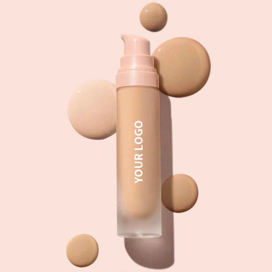 Liquid Foundation Custom Logo Full Coverage Long Lasting Matte Foundation 18 Shade Vegan Makeup Wholesale Bulk Products