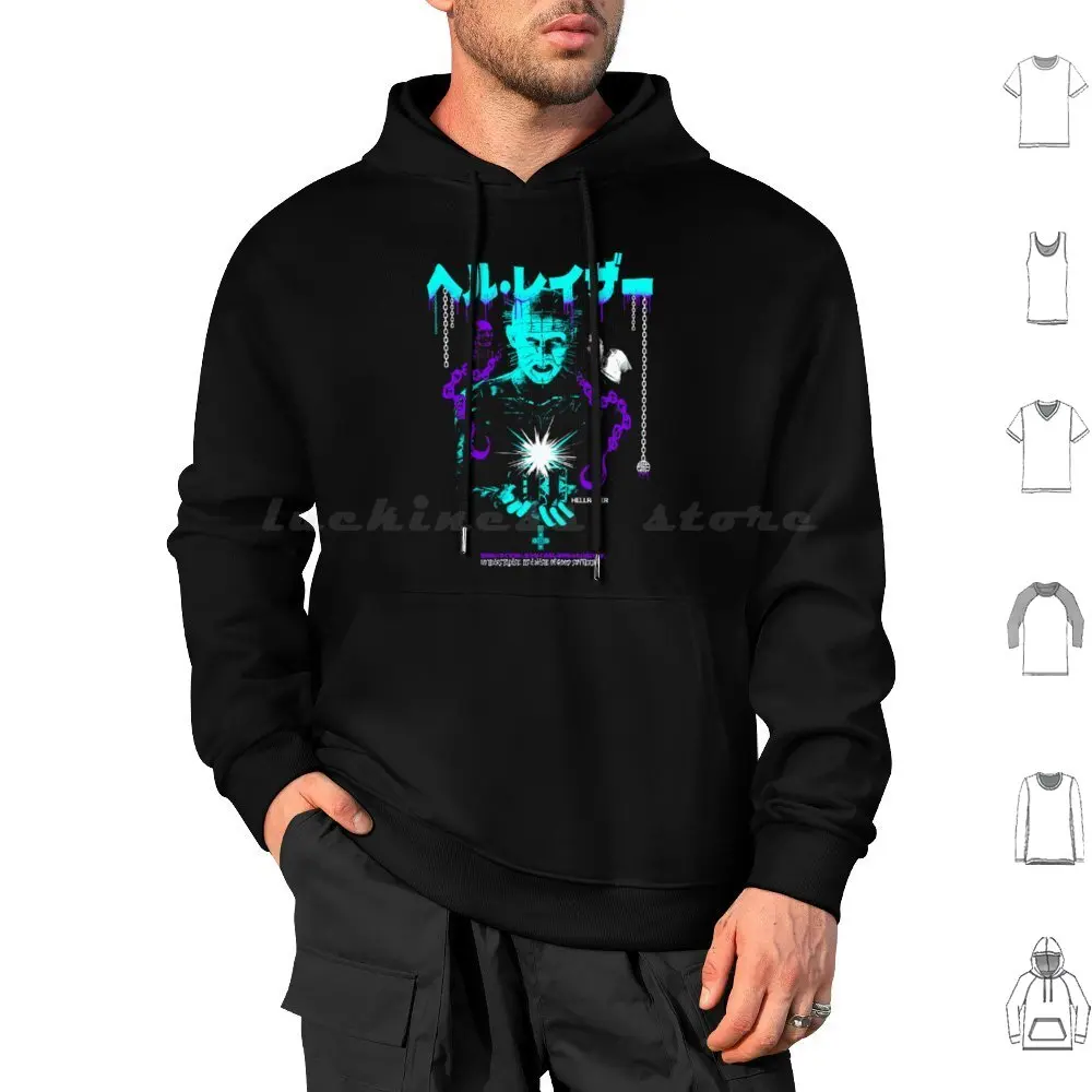 No Tears Please-Neon Variant Hoodies Long Sleeve Hellraiser Pinhead