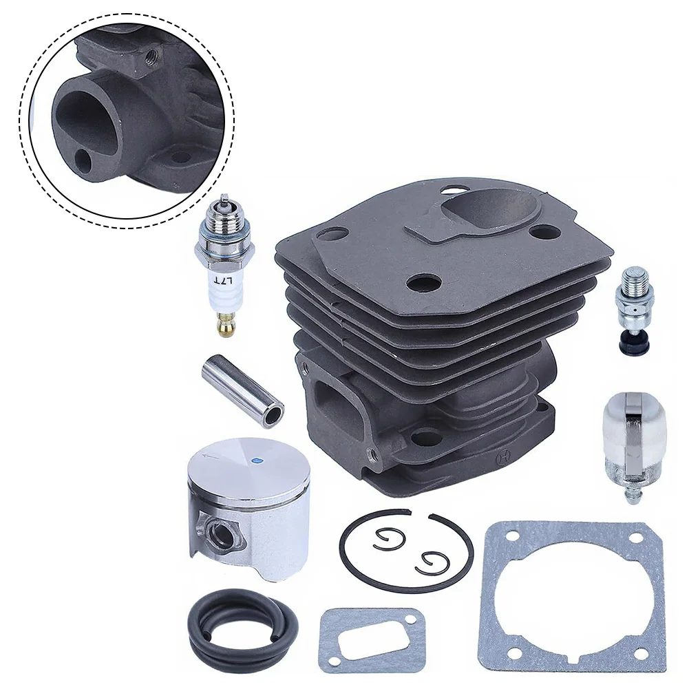 45mm Big Bore Cylinder Kit For 353 351 350 Chainsaw Replacement Parts With Gasket And Compression Release Valve