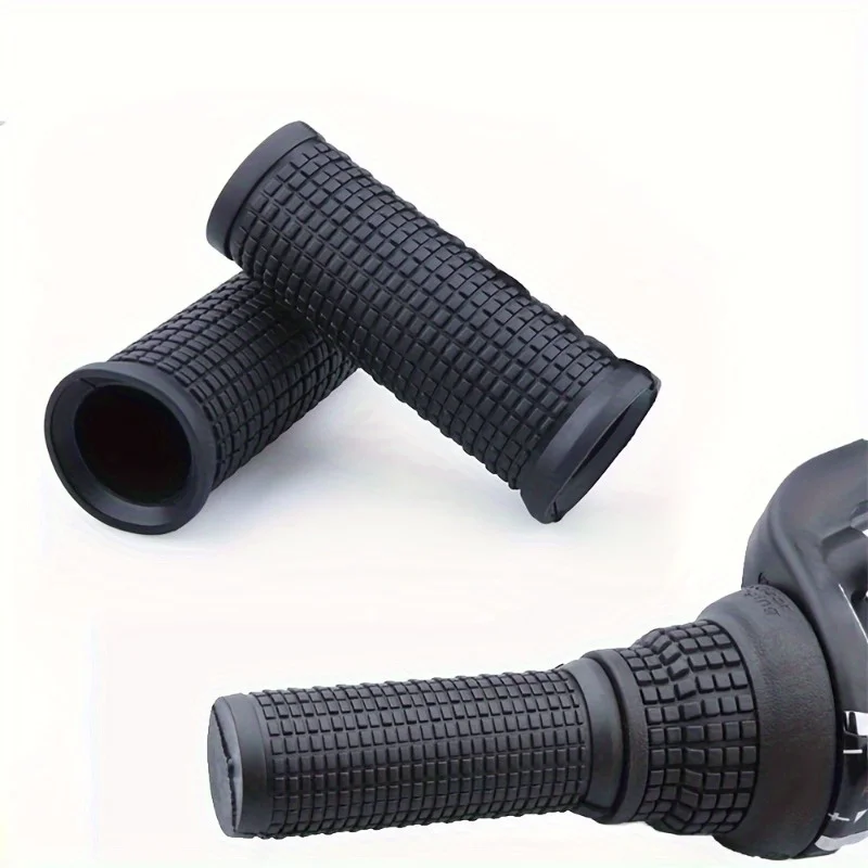 AliExpress 4pcs Bike Handlebar Grips - Durable Rubber, Black - Essential Cycling Accessory, Short Bar Cover, Hot Deal, Bicycle Accessories