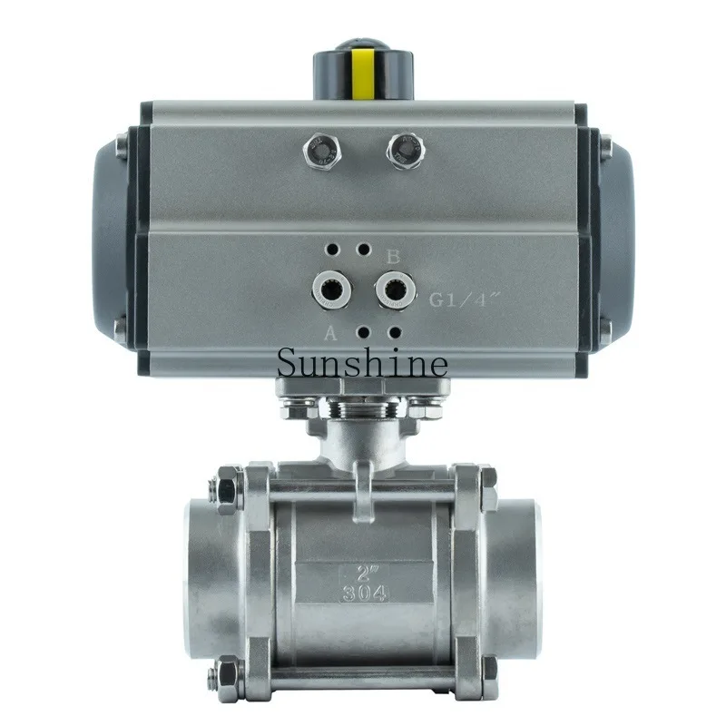 

Three-piece pneumatic welded ball valve Q661F-16P single and double acting stainless steel 46 points DN15