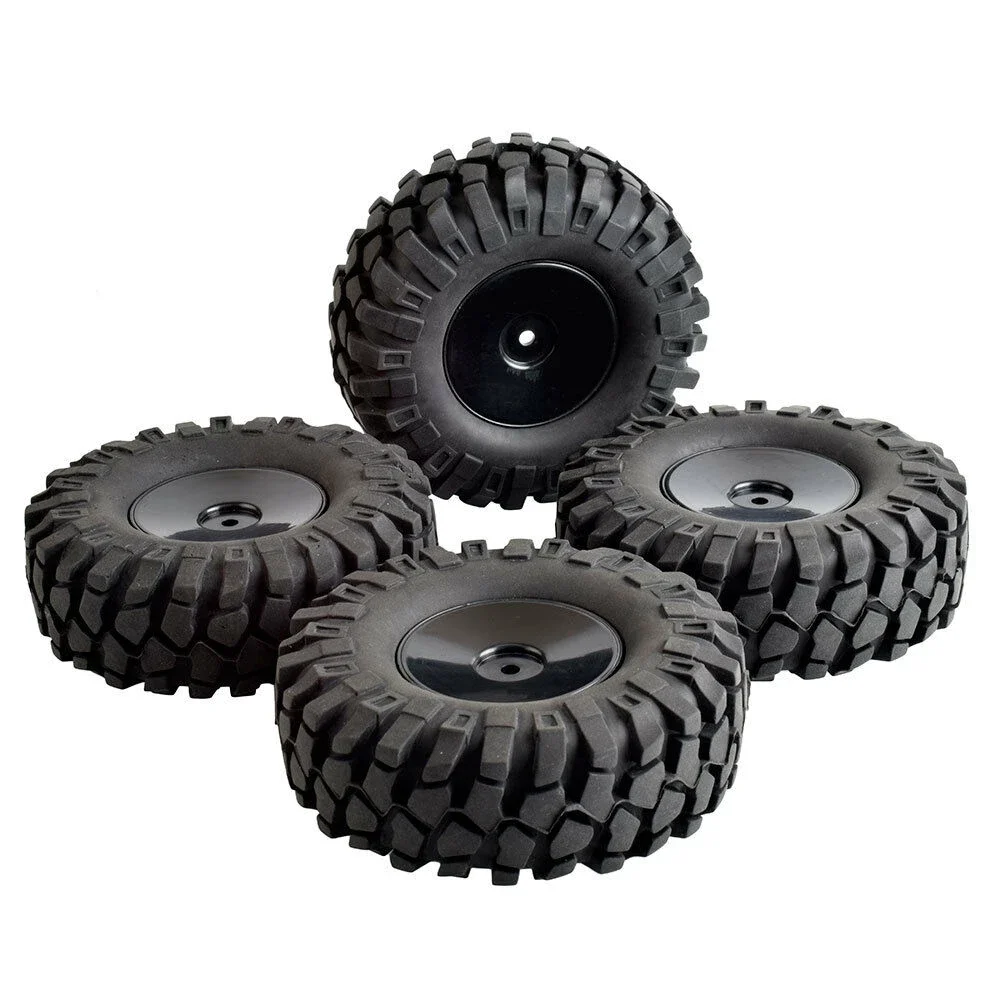 RC 9071-7006L Rubber  Tires 108mm & Wheel sets For RC 4WD Axial Rock Climbing