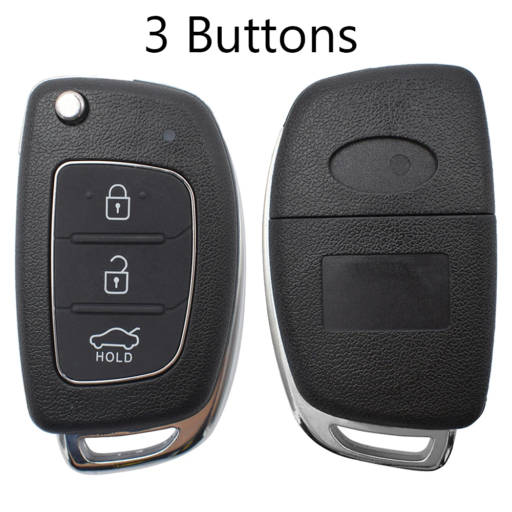 Car Remote Key Shell Case For Hyundai Santa fe i40 ix35 ix45 Sonata Tucson Creta I20 Solaris Replacement Case 3 4 Button