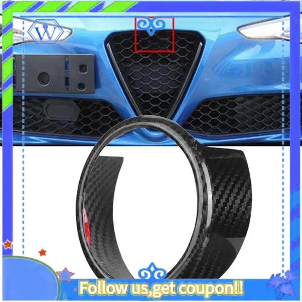 

Для Alfa Romeo Giulia 2017-2019 автомобильные передние воздушные решетки с логотипом, декоративное кольцо, накладка, наклейка, аксессуары для рамки