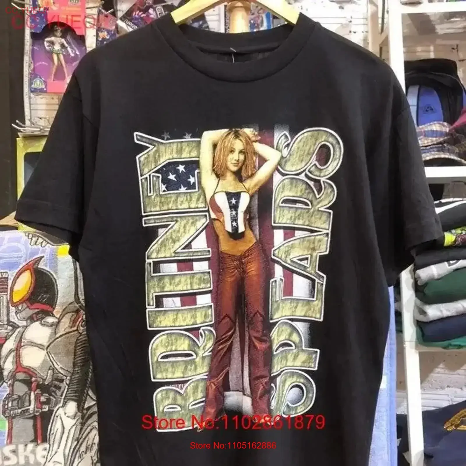 

Britney Spears T Shirt Cotton Black All size S 234XL vintage Washed Breathable designer clothes streetwear Stretched Soft