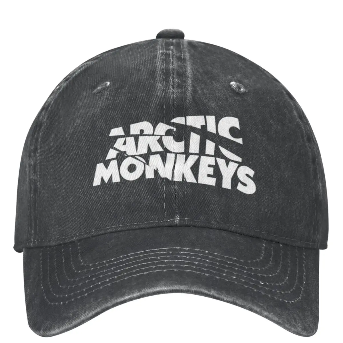 Unisex Arctic Monkey Rock Band Baseball Caps Fashion Distressed Denim Washed Sun Cap Adjustable