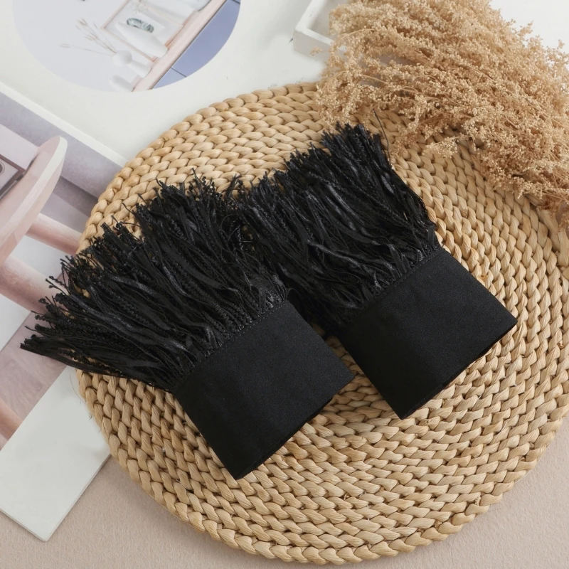 Shirt Sleeves Decorative Fringed Cuffs Female Wrist Cuffs Sweater Faux Sleeves