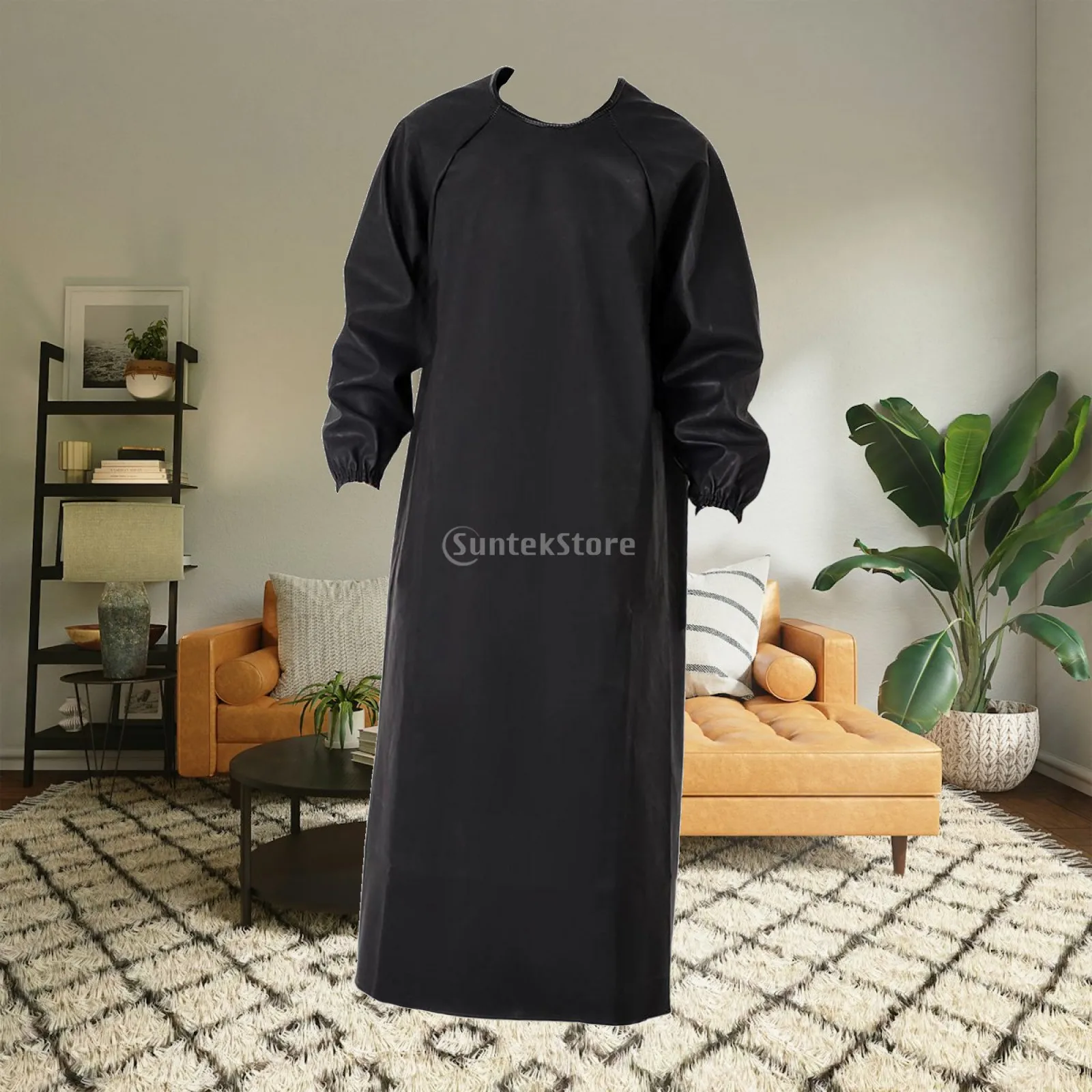 Fire Resistant PU Leather Welding Apron for Adults Heavy Duty Long Sleeve Work Apron Waterproof Sparks Proof Blacksmith Welder