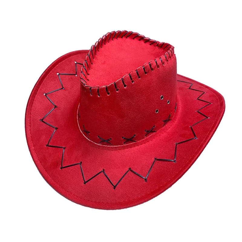 Sombrero de vaquero occidental para hombre y mujer, visera grande, protector solar de gotitas de agua, estilo americano, Jazz para pareja