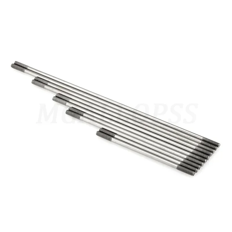 10pcs Stainless Steel Both End Thread Push Rods M3 Multi Length Connecting Rod for Rc Boat Model Plane Cars