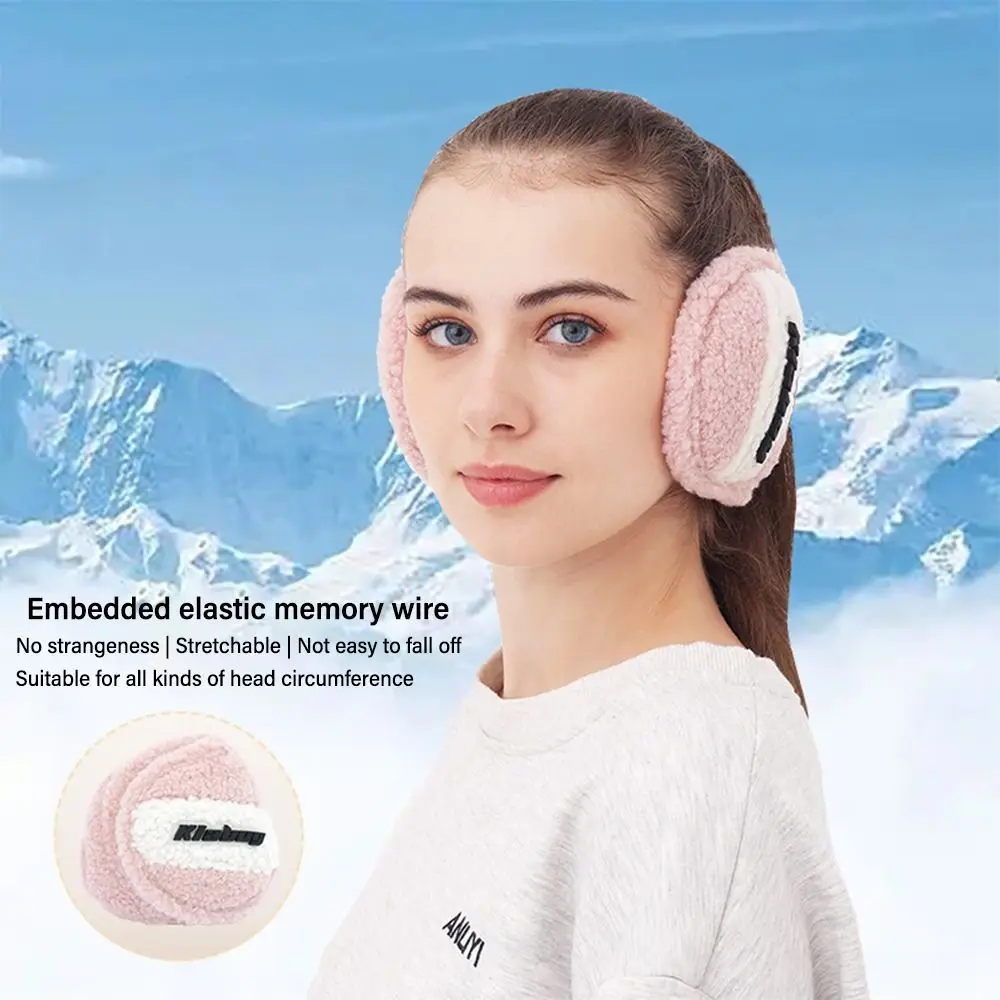 Unisex Warm Fleece Earmuffs Soft Furry Ear Warm Protector in Cold Weather Winter Outdoor Ear Warmer Adjustable Wrap Ear Muffs