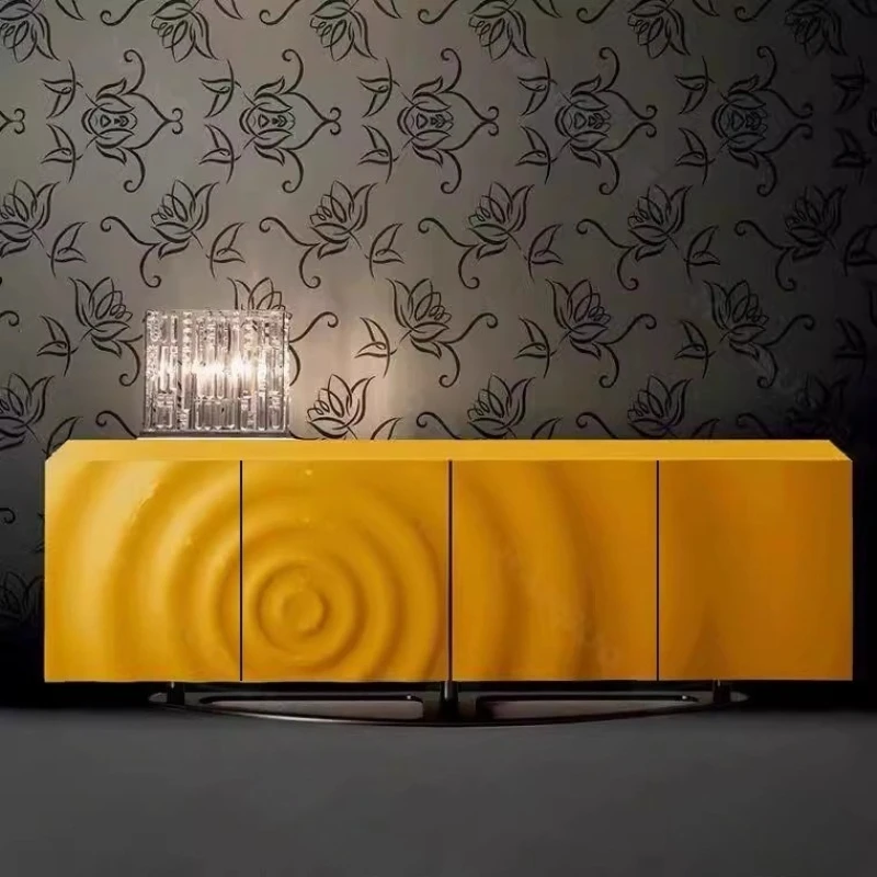 

Italian light luxury dining side cabinet, entrance cabinet, modern simple paint designer, high-end living room, bedroom, TV