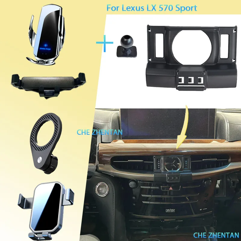 

Car Mobile Phone Holder for Lexus LX 570 2016~2019 2020 2021 360° Rotating Car Vehicle Phone Mounts Navigation Stand Accessories